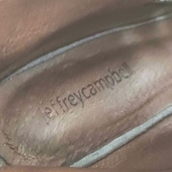 Jeffrey Campbell Corwin Gray Suede Lace Up Peep Toe Ankle Bootie Block Heel 9.5 - Picture 7 of 9